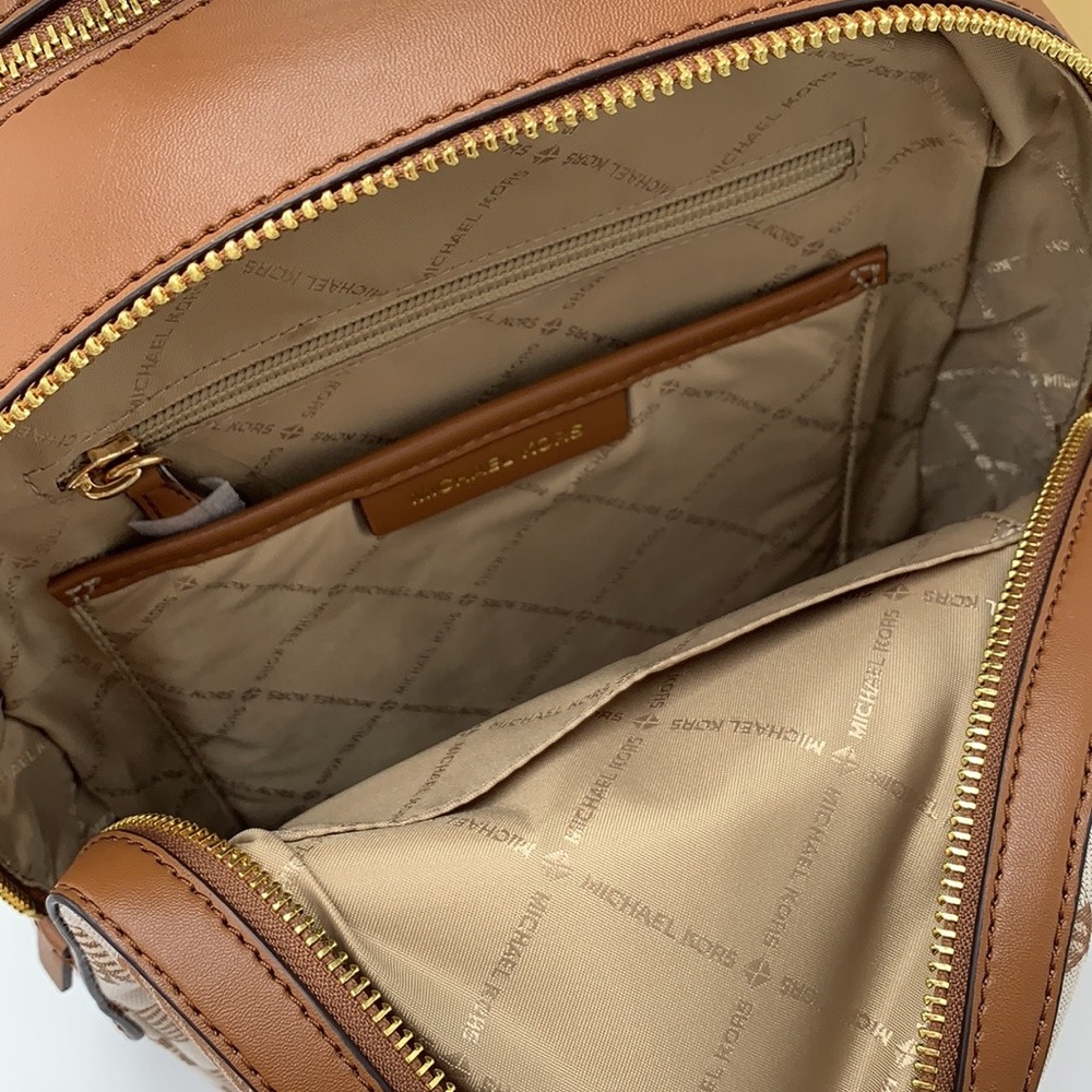 MICHAEL KORS Jaycee Medium Logo Jacquard Backpack Luggage color - Picture 14 of 16